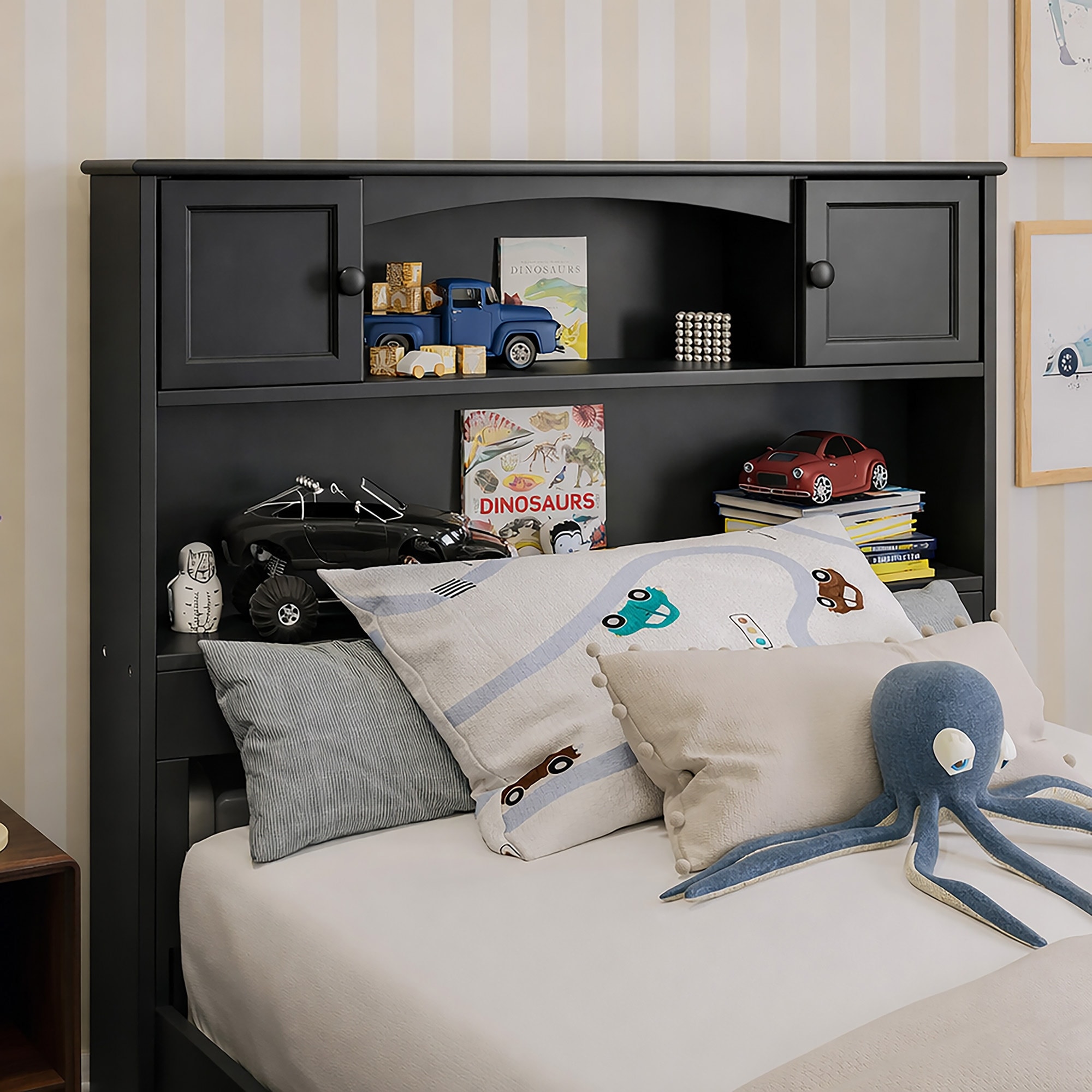 Denver Wood Bookcase Headboard