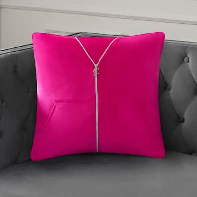 Juicy Couture Zippered Tracksuit Pillow 20" x 20"