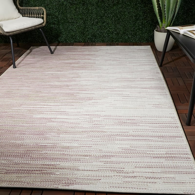 Cabot Flatweave Ombre Indoor/ Outdoor Area Rug