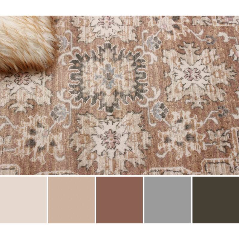 ECARPETGALLERY Machine Woven Arden Beige Area Rug