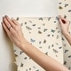 preview thumbnail 5 of 5, Butterfly House Linen Peel and Stick Wallpaper