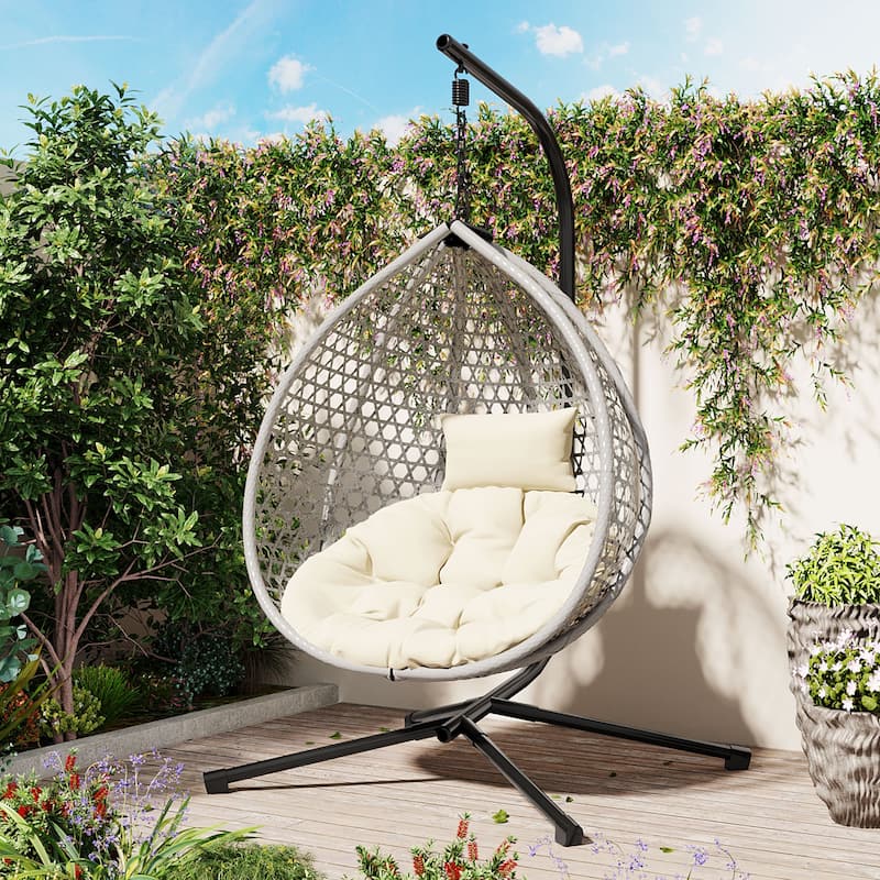 Versatile Hanging Egg Chair for Indoor and Outdoor Use