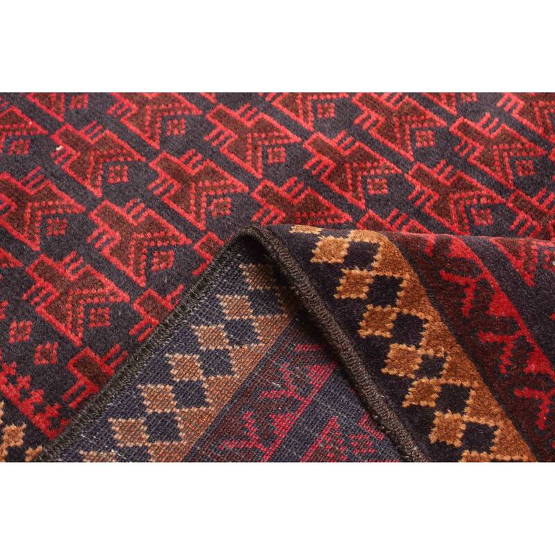 ECARPETGALLERY Hand-knotted Teimani Black Wool Rug - 2'10 x 4'11