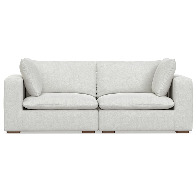 WYNDENHALL Marlee 2-Seater Modular Sofa in Velvety Chenille Performance Fabric