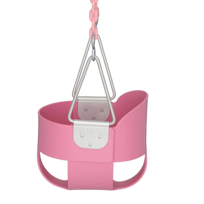 Swing-N-Slide Full Bucket Toddler Swing with Coated Chains