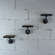 preview thumbnail 1 of 16, Furniture Pipeline Ames 3-piece Industrial Decorative Wall Shelf Set
