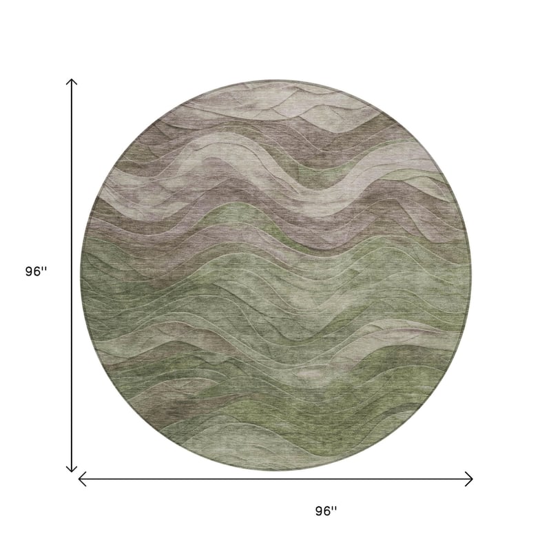 HomeRoots Abstract Transitional Rectangle Outdoor Rug