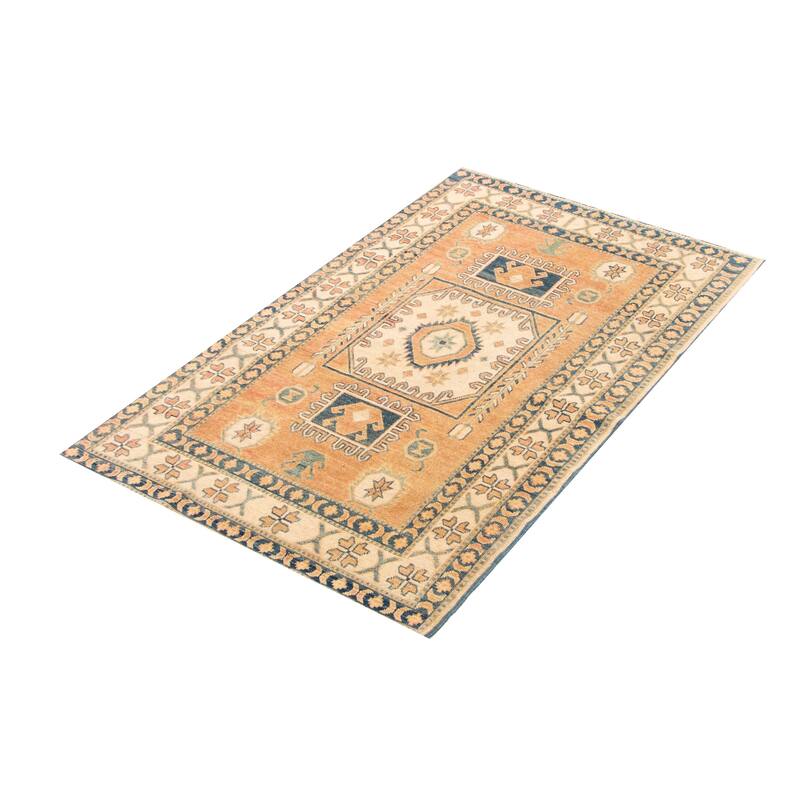 ECARPETGALLERY Hand-knotted Finest Ghazni Copper Wool Rug - 3'7 x 5'10