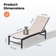 preview thumbnail 2 of 73, Pellebant Outdoor Patio Adjustable Chaise Lounge Chairs