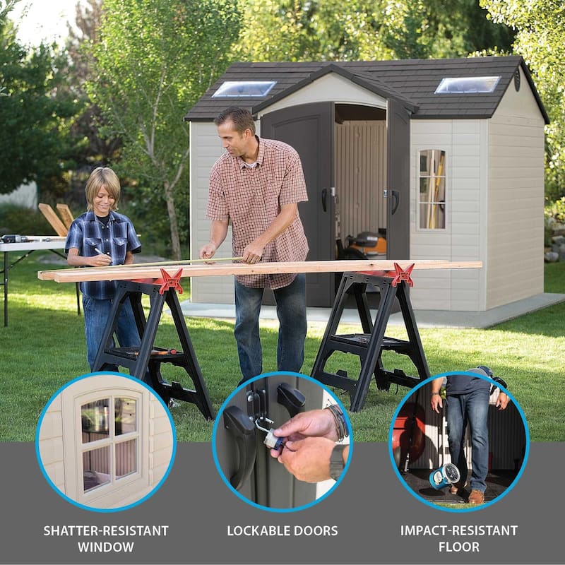 Lifetime 10 Ft. x 8 Ft. Outdoor Storage Shed
