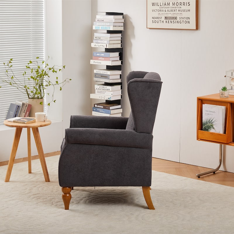 Arm Chairs Wingback Chairs with Solid Wood Coffee Table, Reading Chair