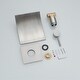preview thumbnail 10 of 34, Wall Mount Bathroom Faucet Waterfall Brass Modern 2 Hole Bathroom Sink Basin Vanity Faucets with Valve