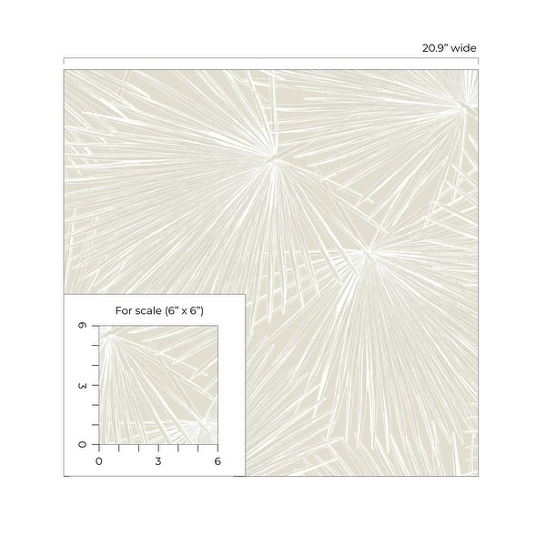 dimension image slide 1 of 2, Seabrook Designs Elvis Palms Non-Woven Unpasted Wallpaper