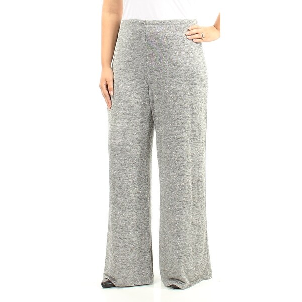 Womens Silver Party Pants Size L