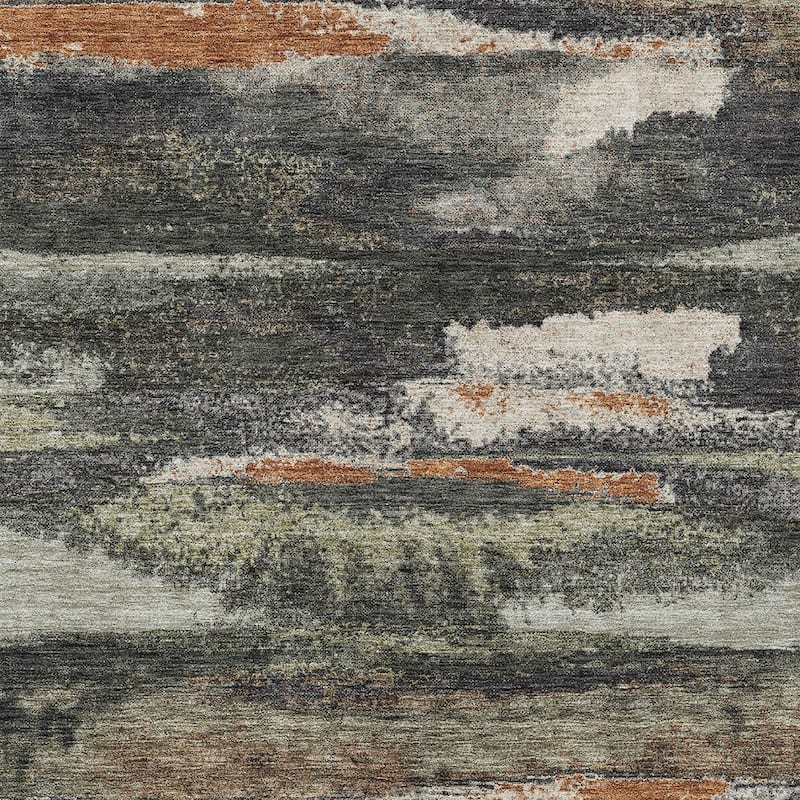 HomeRoots Abstract Transitional Rectangle Outdoor Rug
