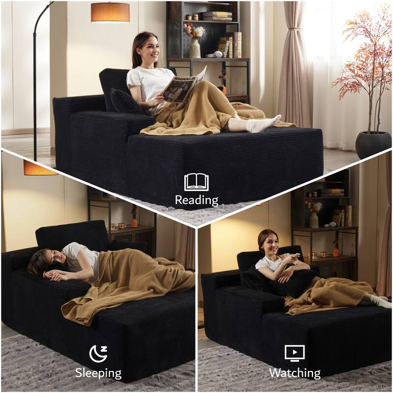 ​​OVIOS Modern Minimalist No-Assembly Living Room Set​