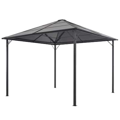 vidaXL Gazebo Canopy Tent Pavilion with Roof with Steel Frame Aluminum Anthracite