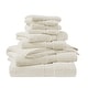 preview thumbnail 88 of 130, Madison Park Signature 800GSM Ultra-Soft 100% Cotton Absorbent Towel Set 8-Piece - Cream