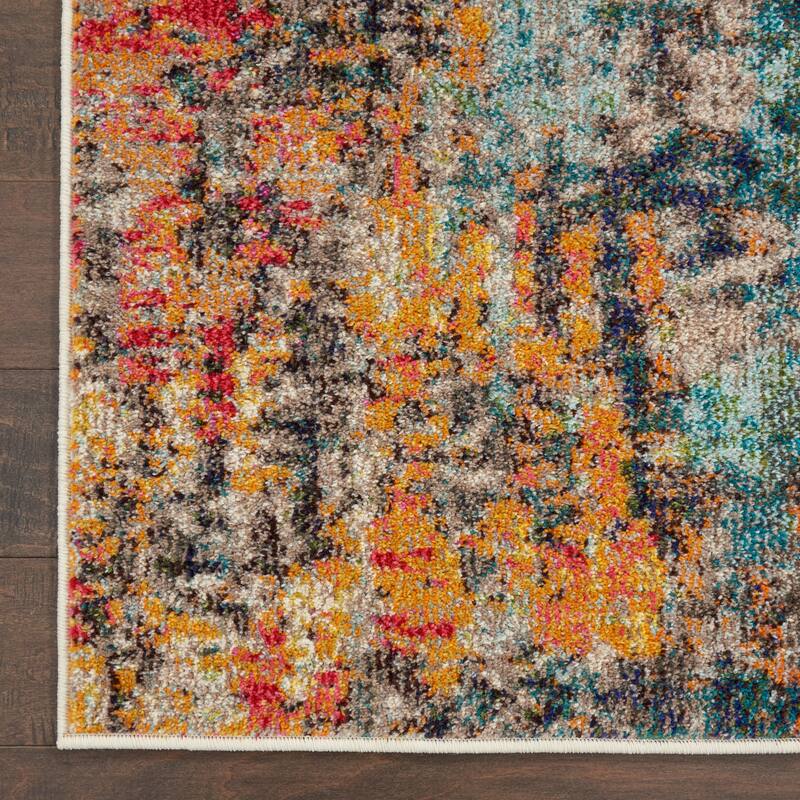 Nourison Celestial Modern Abstract Multicolor Area Rug
