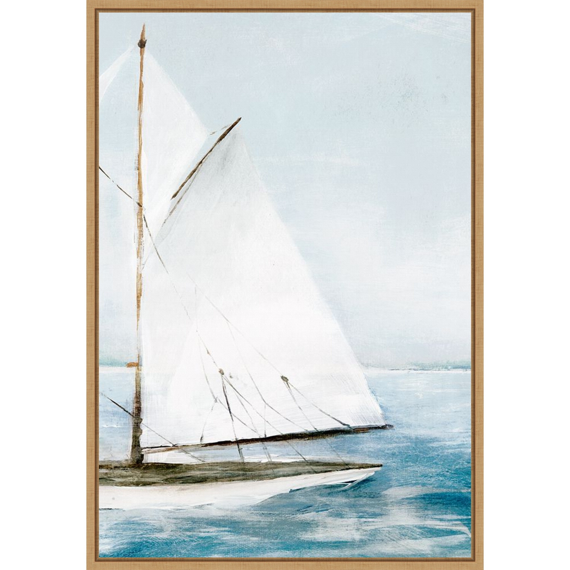 Sailboat on Calm Waters II by PI Studio Framed Canvas Wall Art Print