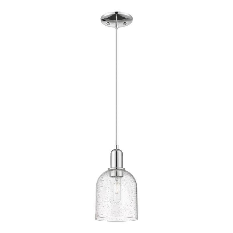 Innovations Lighting Endless Possibilities Arcadia - Bella - 1 Light 6" Cord Hung Mini Pendant - Polished Chrome/Seedy
