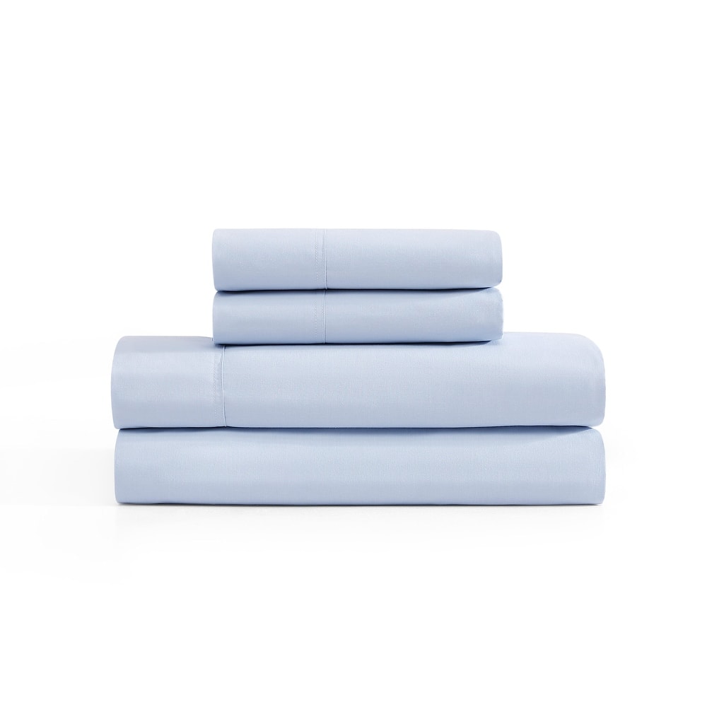 Tommy Hilfiger Solid Percale Cotton Sheet Set