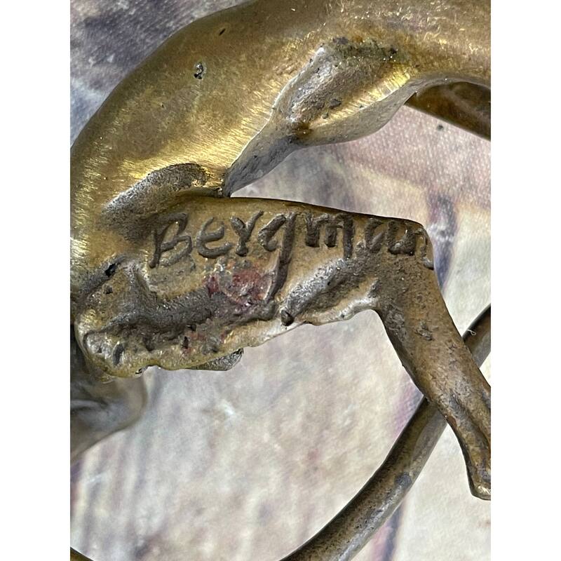 Mythological Greek Satyr Devil Bronze Figurine Sculpture 3.5 Inches X 5.5 Inches