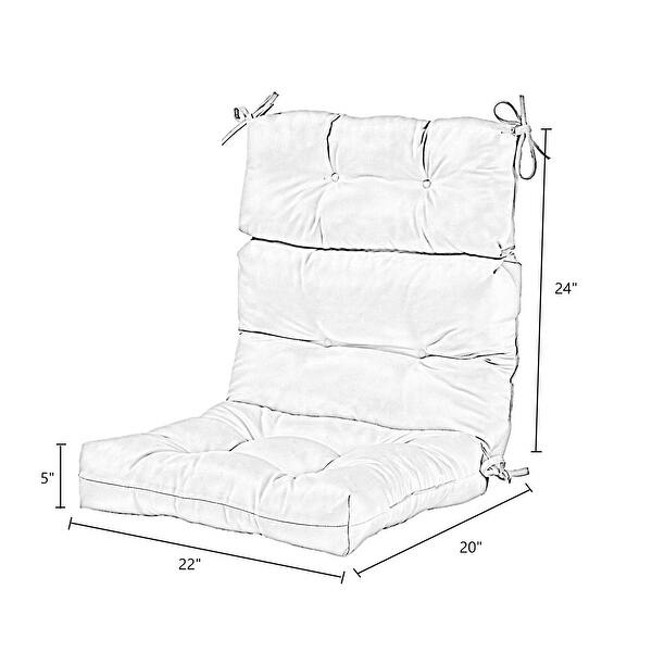 Outdoor Denim HighBack Chair Cushion (Set of 2) Bed Bath & Beyond