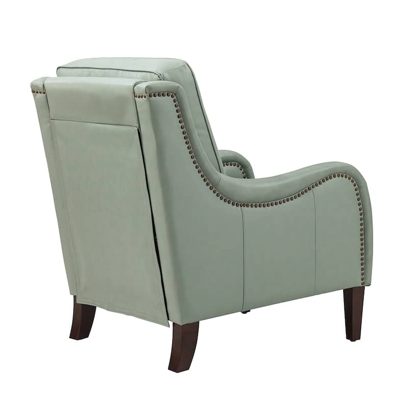 Pascual Comfy Living Room Armchair with Solid Wood Legs