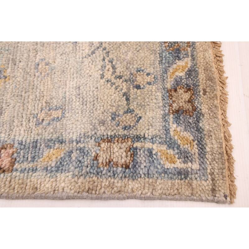 ECARPETGALLERY Hand-knotted Modern Oushak Taupe Wool Rug - 9'0 x 11'11