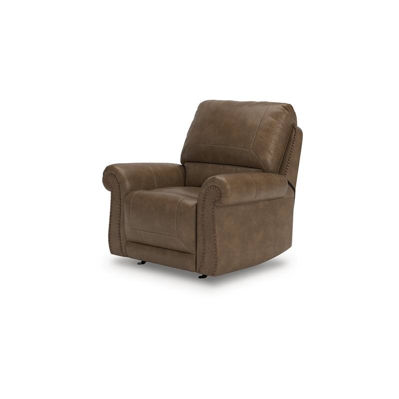Signature Design by Ashley Shadsburne Brown Swivel Glider Recliner