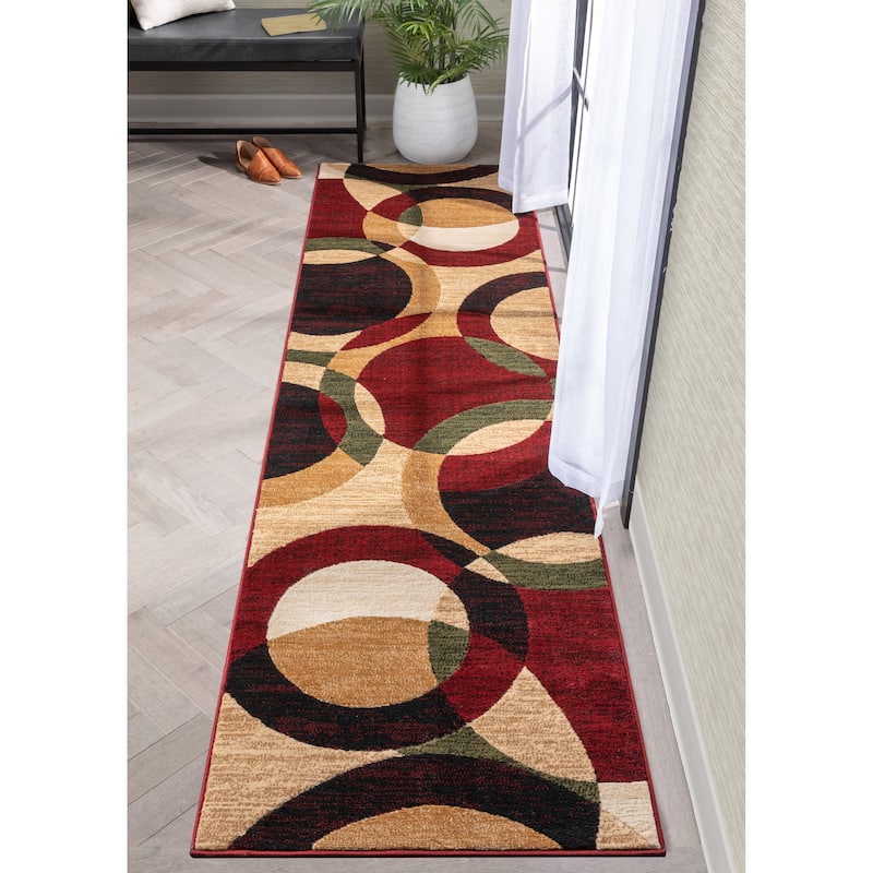 Well Woven Dulcet Bingo Modern Geometric Circles Area Rug