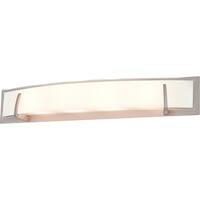 DVI Lighting DVP8194BNOP One Light Vanity Hyperion Buffed Nickel w Ha