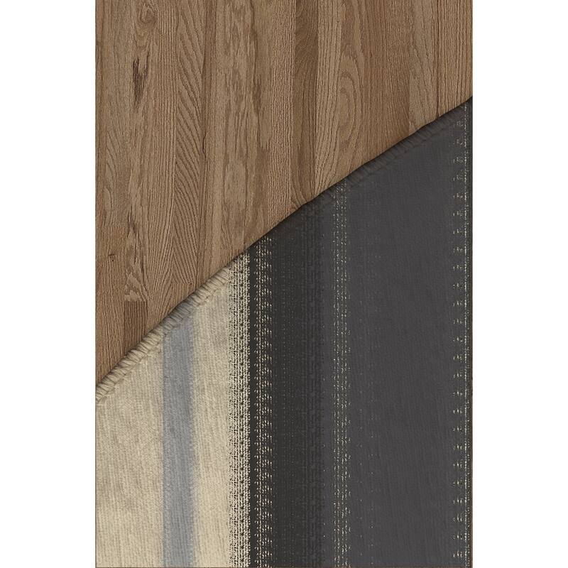 HERMOSA STRIPES CHARCOAL Outdoor Rug By Kavka Designs Bed Bath