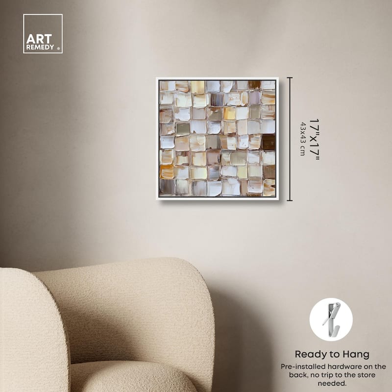 Woven Stone Canvas by Art Remedy