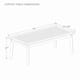 Cambridge Casual Chara Teak Outdoor Patio Coffee Table