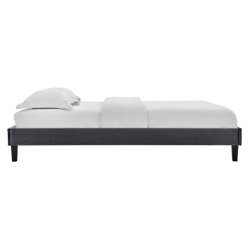 Amber Performance Velvet Twin Platform Bed