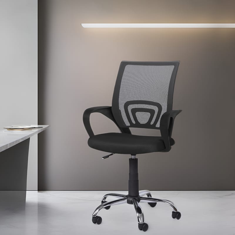 Ergonomic Home Office Desk Chair with Adjustable Lumbar Support