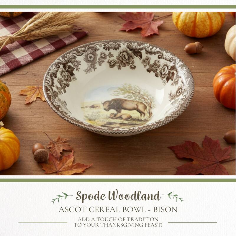Spode Woodland Ascot Cereal Bowl