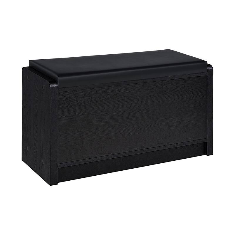 Upholstered Storage Bench with Pull-out Drawer