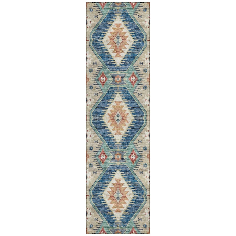 Machine Washable Indoor/Outdoor Southwest Global Chantille Rug