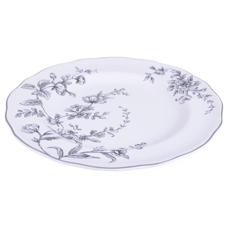 Bellamy Black Porcelain 12pc Dinnerware Set
