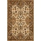 preview thumbnail 4 of 10, Alexander Home Madaline Hand-Hooked Botanical 100% Wool Area Rug 7' 9" x 9' 9" - Ivory/Dark Taupe