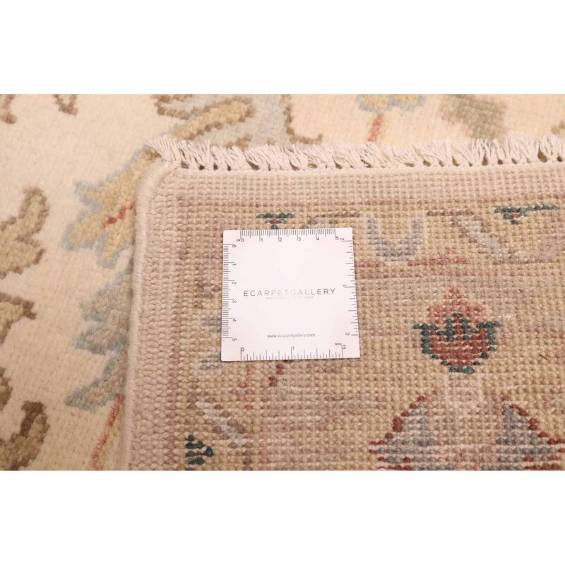 ECARPETGALLERY Hand-knotted Jules Serapi Ivory Wool Rug - 6'1 x 8'10