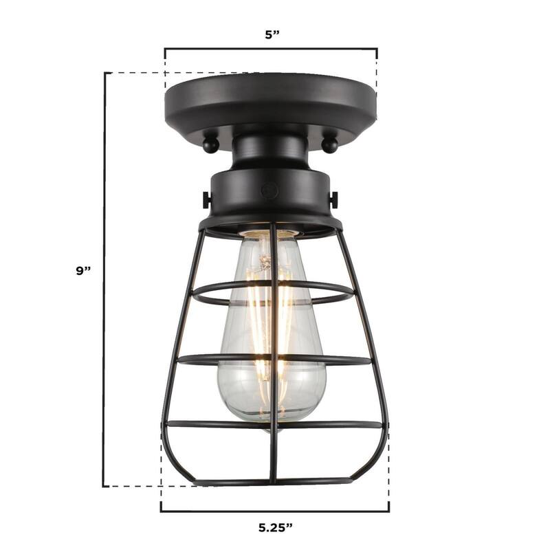 Westinghouse 6130700 Bandera 5" Wide Semi-Flush Ceiling Fixture