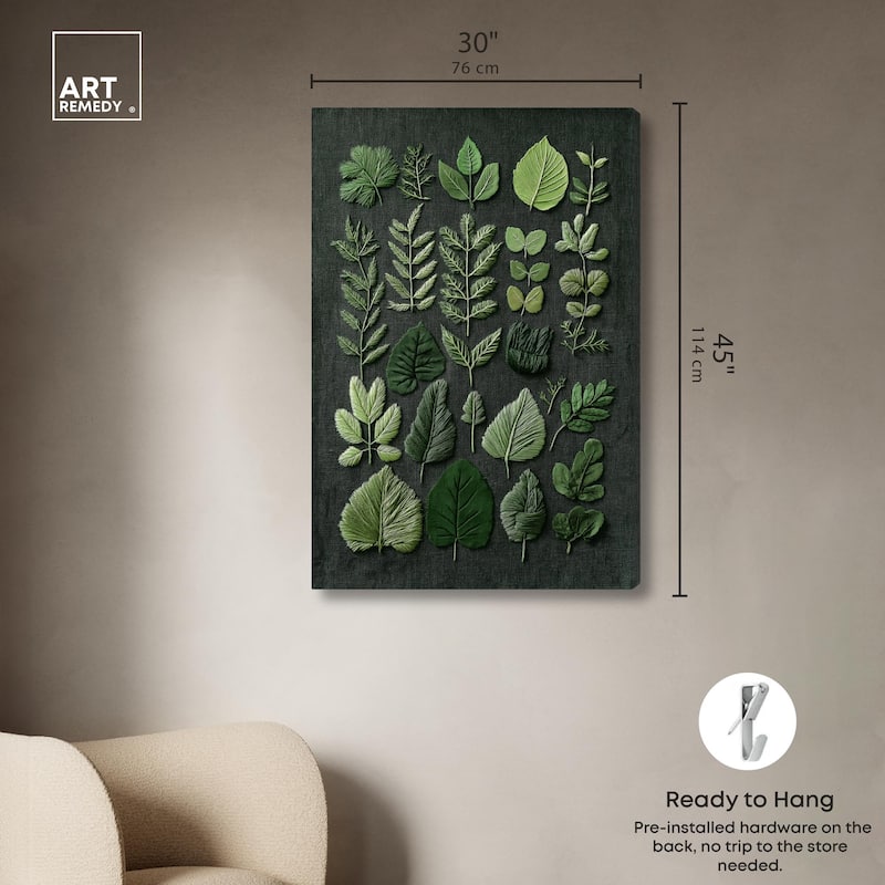 Leaf Library III Canvas by Art Remedy, Gallery Wrapped