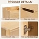 preview thumbnail 11 of 16, 47.2" Solid Wood Baby Changing Table Dresser, New Zealand Pine Nursery Storage Cabinet with 4 Drawers