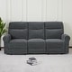 preview thumbnail 30 of 118, MCombo 64.6" Wall Hugger Power Loveseat Fabric Recliner Sofa with USB Ports