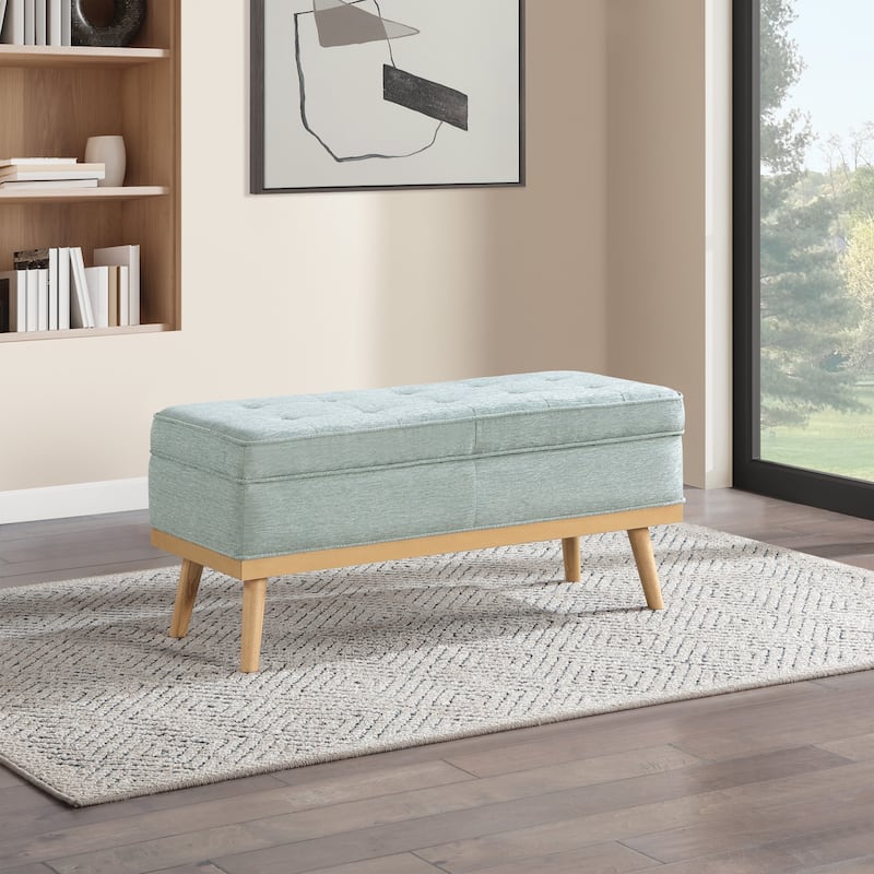 Carson Carrington Sastamala Mid-century Storage Bench