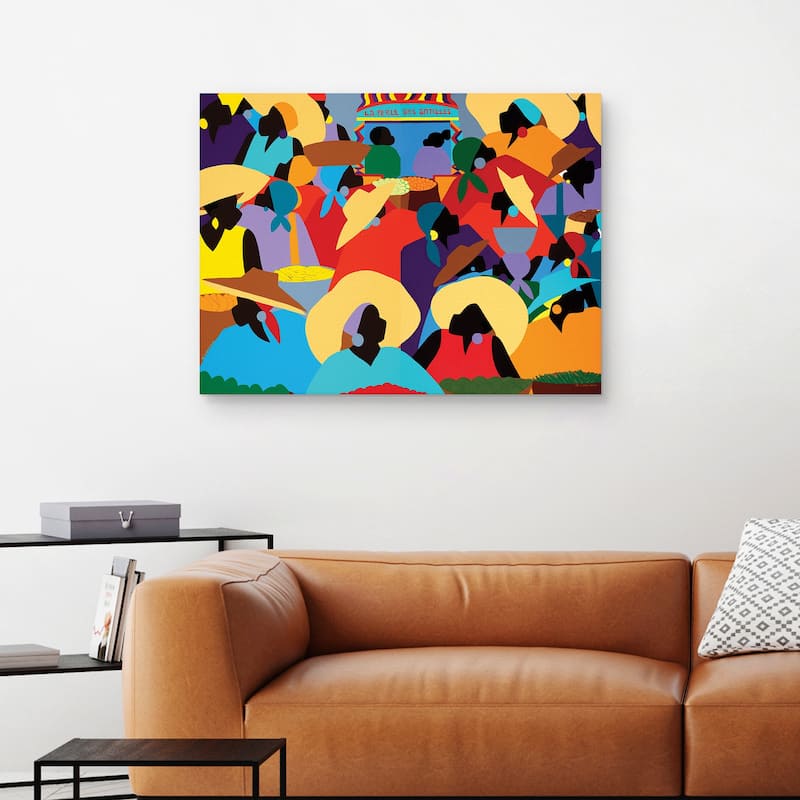 Petion-Ville Market by Synthia SAINT JAMES Canvas Art Print